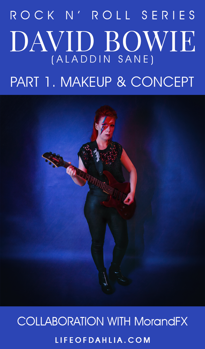 Rock n Roll Series: Rock N' Roll Collab with MorandFX, Pt 1. Makeup & Concept | Life of Dahlia