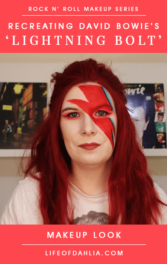 Rock N’ Roll Makeup Series – Recreating David Bowie's Lightning Bolt Makeup Look | Life of Dahlia